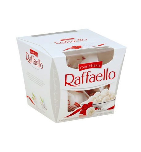 [:lt]Saldainiai RAFFAELLO, 150 g[:ru]Конфеты Raffaello с миндальным орехом 150г.[:]